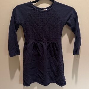 Carters Navy Blue Girls Dress